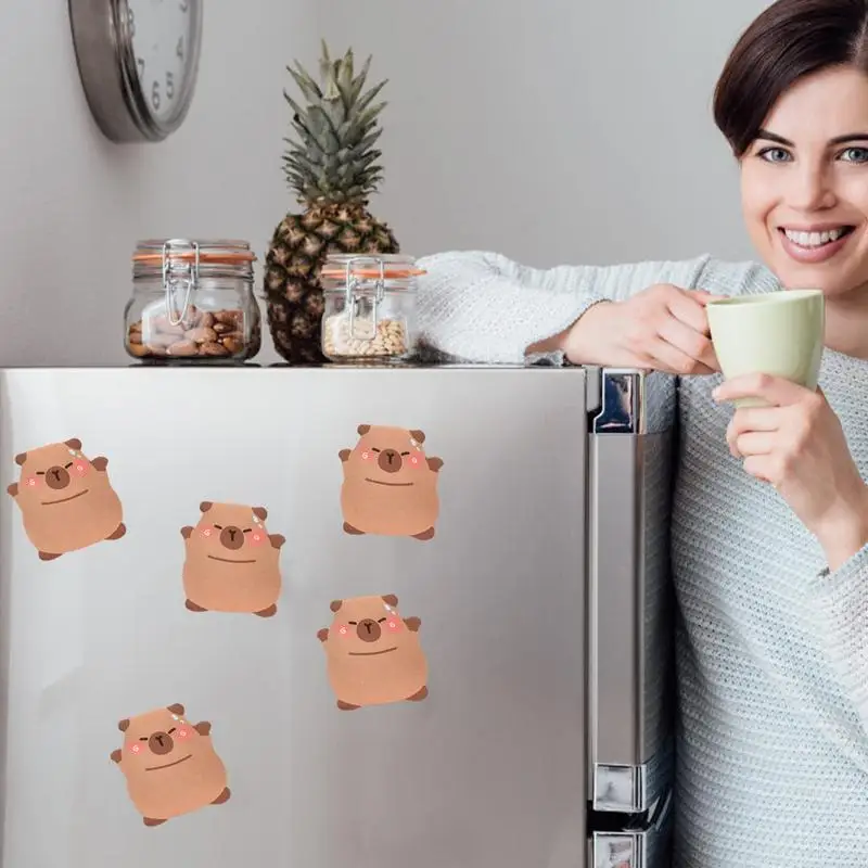 Cartoon Capybara Sticky Notepads Creative & Vivid Sticky Notes Memo Pads Note Pads & Memo Pages Multi-Purpose Use For Home