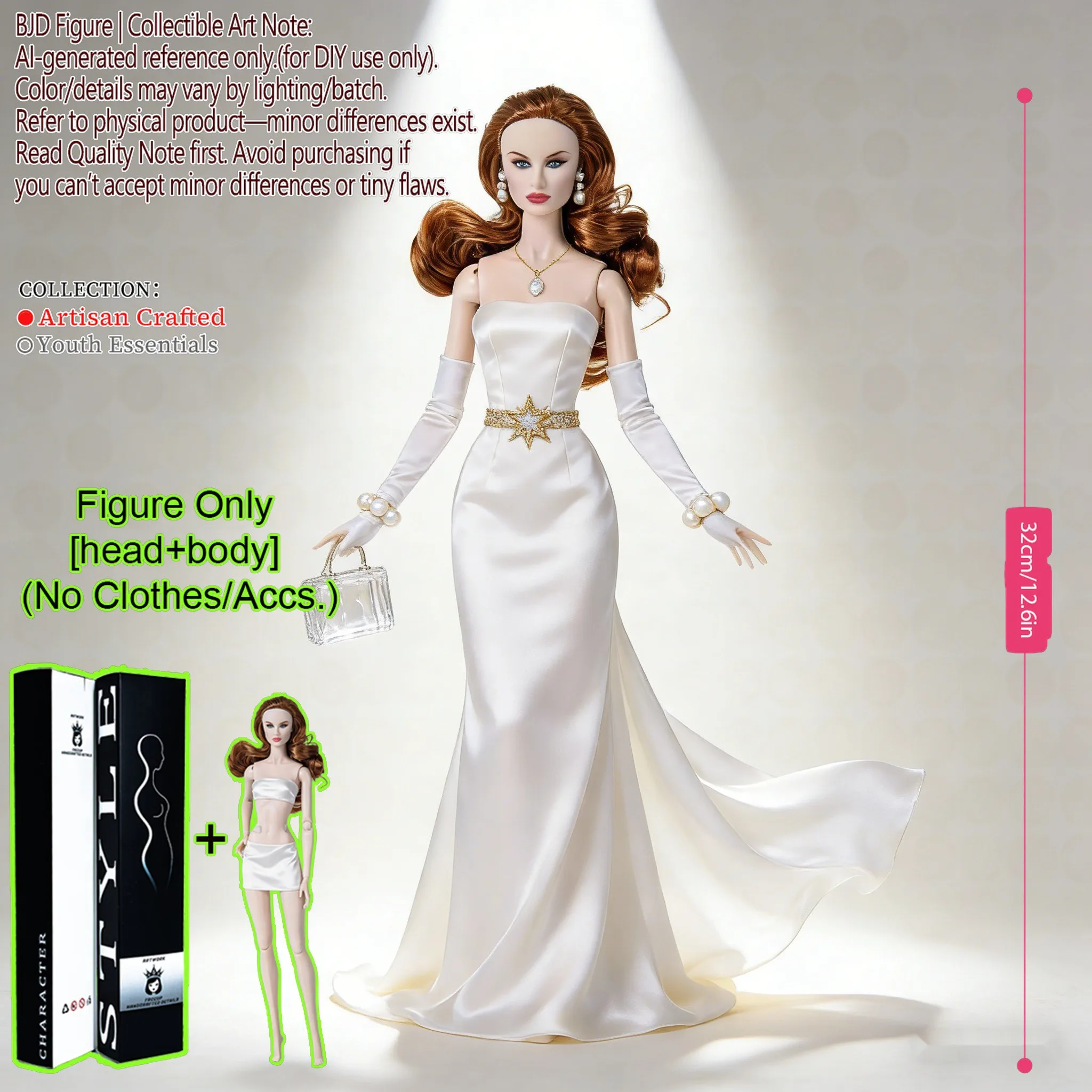 Poupée Supermodel BJD MJD à 12 articulations, échelle 1/6, 12 pouces, figurine posable, cheveux moelleux, peau lisse, modèle sans vêtements