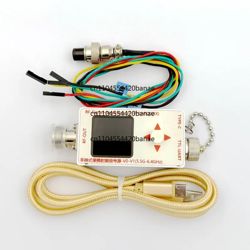 12.5M-6.4GHz RF Signal Source Generator V0-V1 Sweeper, with Modulation, High Frequency Sine Output