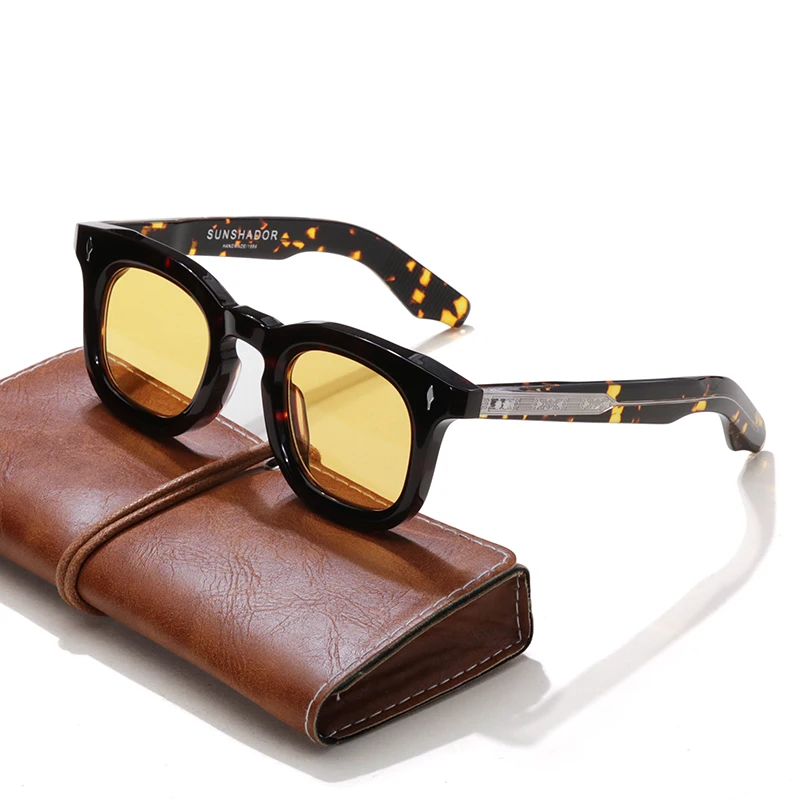 Sunshador Round Acetate Sunglasses 5