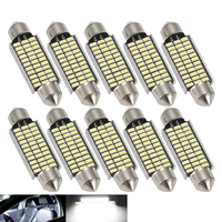 10PCS c5w C10W Led festoon 31mm 36mm 39mm 41mm interior lights Canbus LED Reading light Car Dome light License plate light