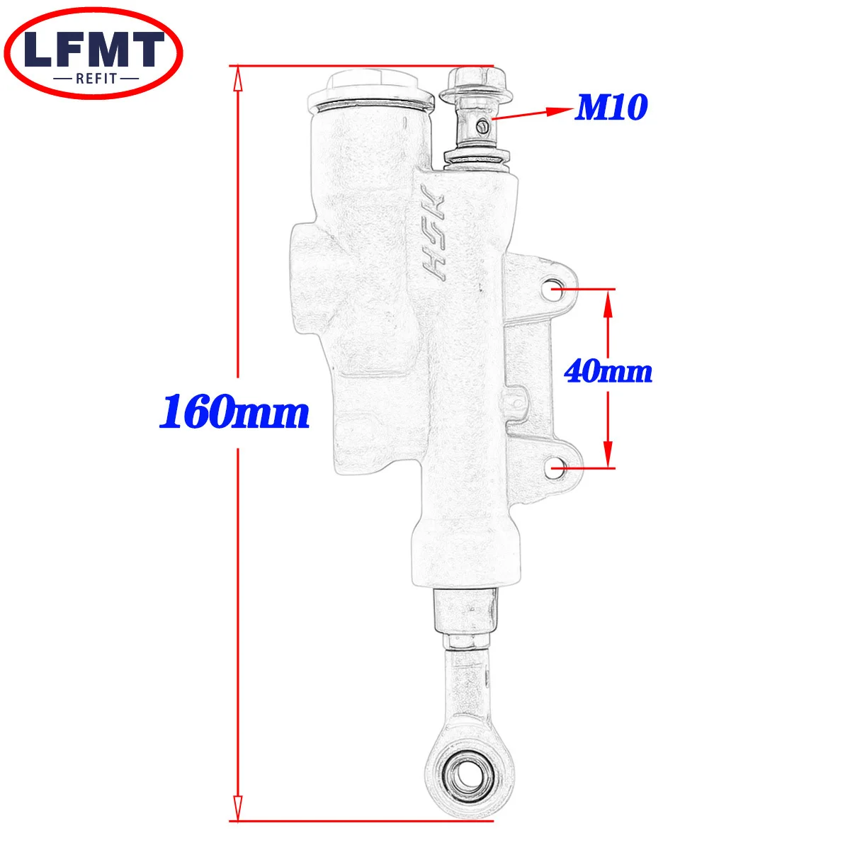 Bomba de freio traseiro para motocicleta, cilindro mestre de freio hidráulico traseiro para husqvarna tc tc te fe tx fx para ktm exc excf xc xcf sxf