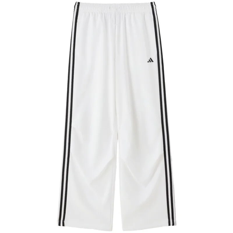 Adidas Women Woven Long Pants Kz1534 Loose Adjustable Waist Three Stripes Breathable Casual Sports Trousers Free returns