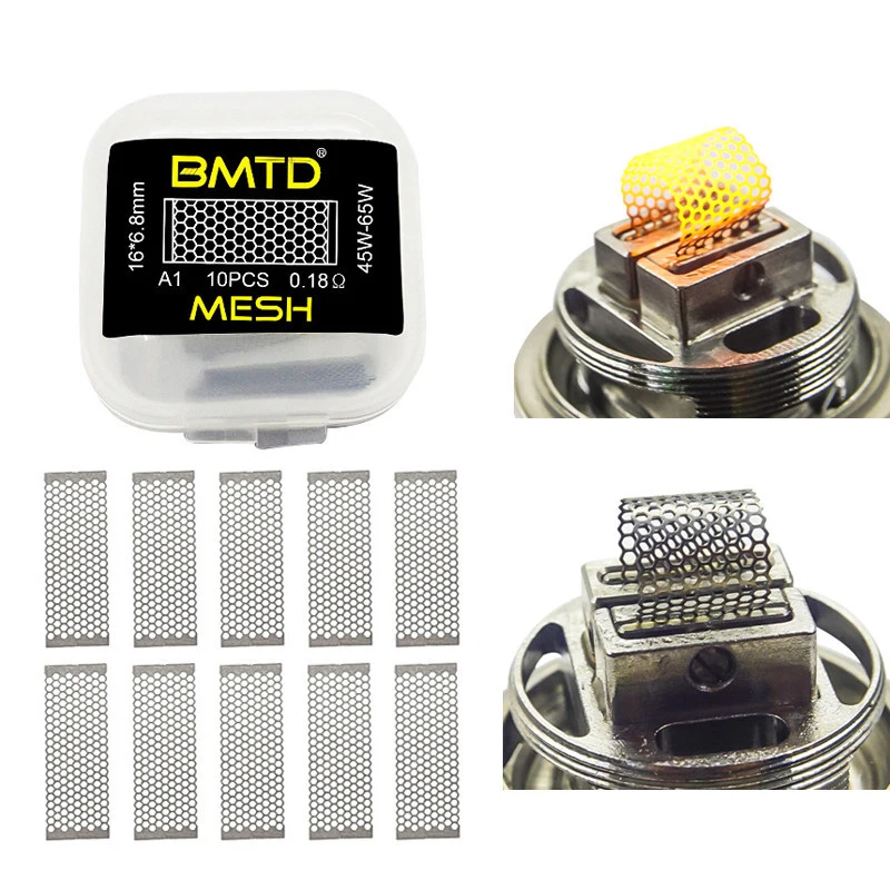 10pcs/box Kylin M Pro Mesh Coil PreBuilt Coils KA1 SS316 NI80 Mesh Style Heating Wire For Kylin M Wotofo Profile RDA