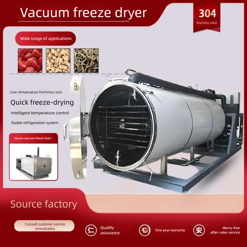 50 Square Meters Health Products Instant Coffee Tea Powder Drying Equipment Vacuum Freeze Dryer