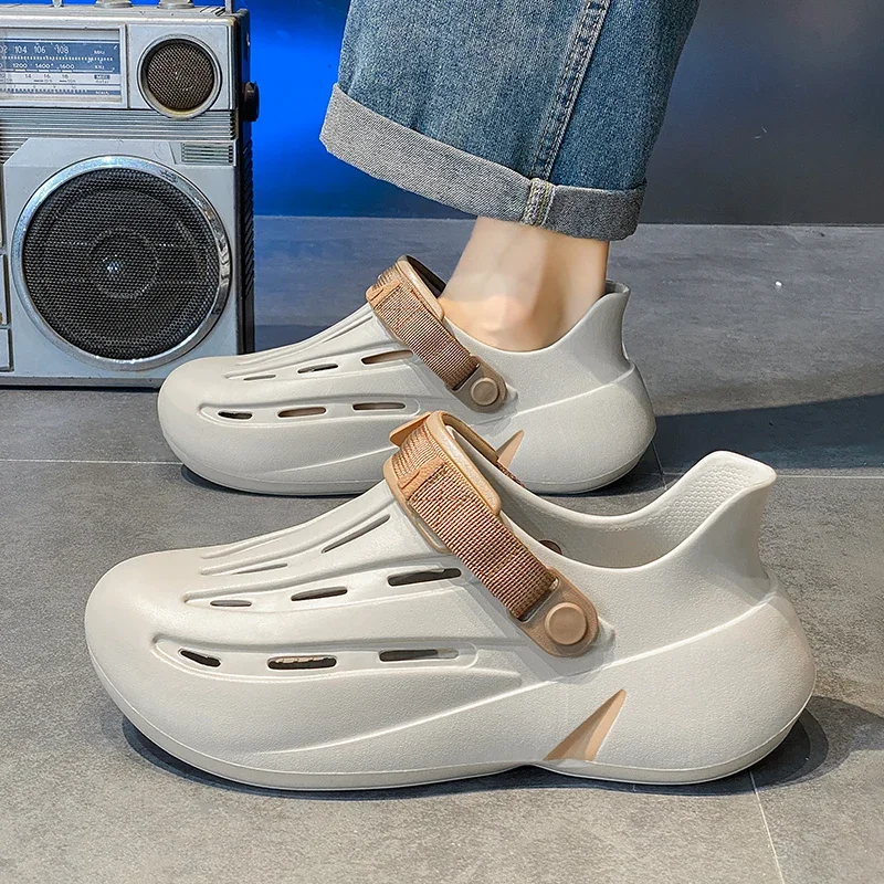 

Men's 2025 New Summer Outer Wear Sports Non-Slip Thick-Soled Wear-Resistant Outdoor Men's Beach Shoes