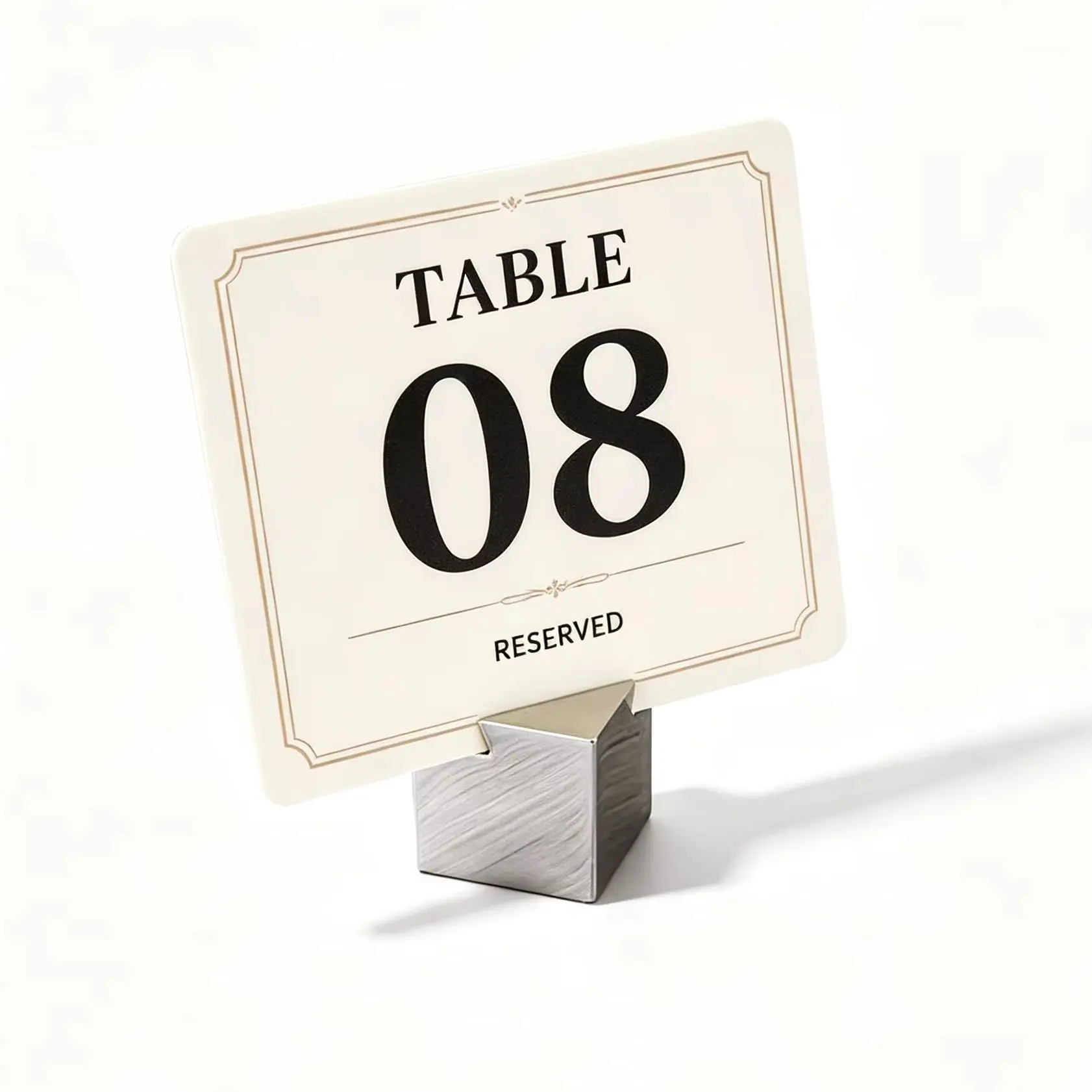 5pcs Metal Table Sign Holder Metal Photo Clip Stand, Wedding Table Number Place Card Menu Price Label Memo Clip for Hotel