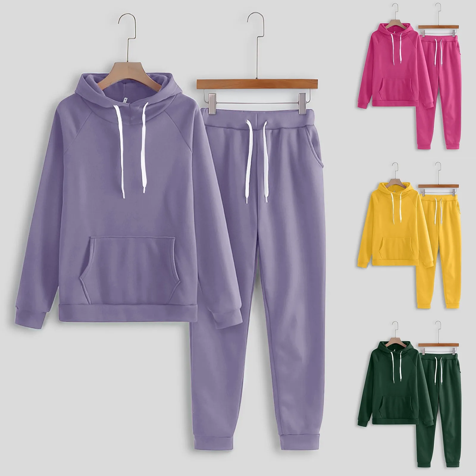 

Women Men'S Casual Hoodies+Pants Sweatshirt Set Solid Sportswear Suit Fashion Sweatshirt Hoodies Sets Hip Hop Pullover Hoody