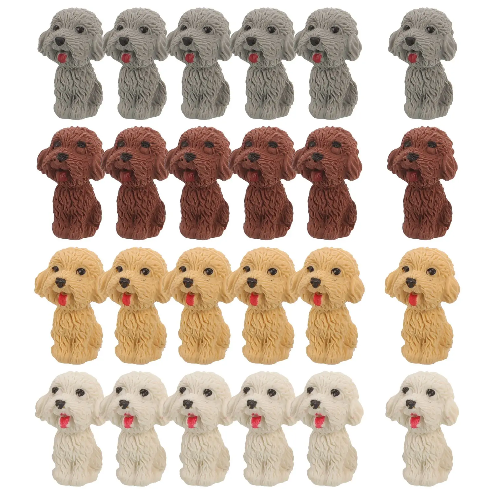 36 Pcs Cartoon Eraser School Kids Toy Lovely Dogs Mini Erasers Gifts High Capacity