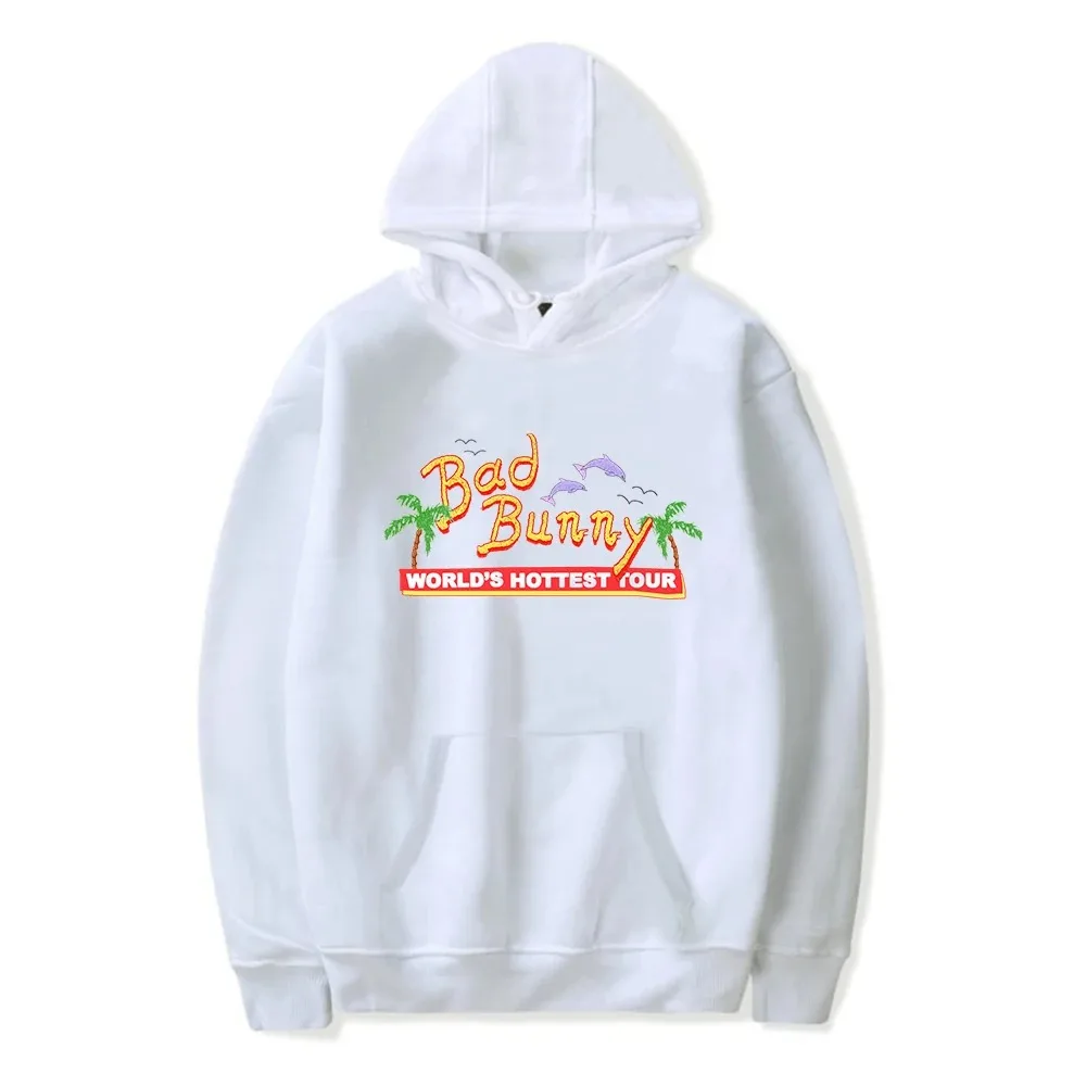 Sweat à capuche unisexe Bad Bunny, Hip Hop Rared, Tour Mais Quente Do Cle Do, Hoodie, Fashion