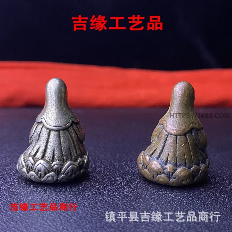 النمط التبتي الصغيرة برازين بوذا العتيقة الصلبة البسيطة الصغيرة بوذا التبتية زونغكابا النحاس بوذا تمثال جيب بوذا #2