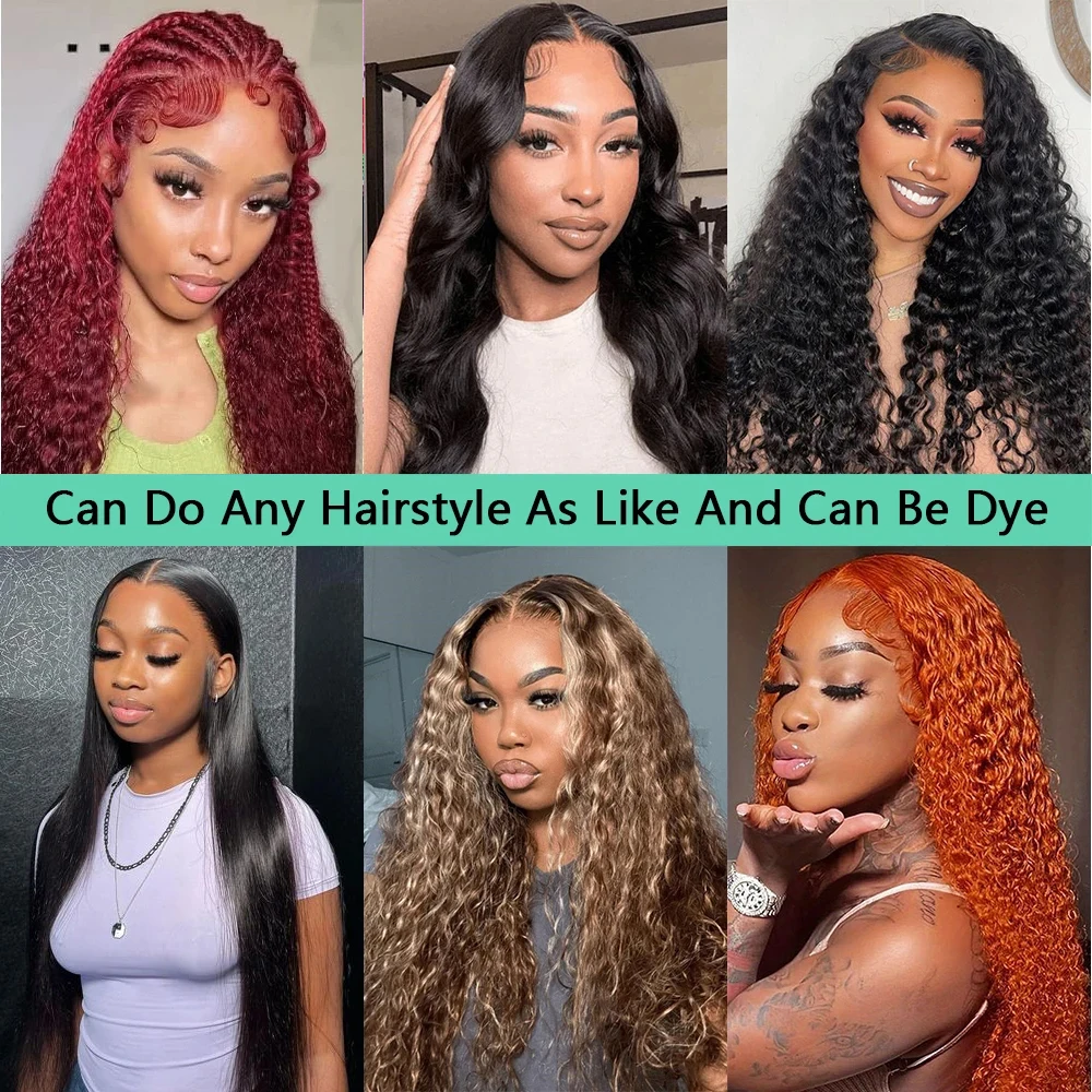 6X4 Water Wave Glueless Wig Human Hair Ready To Wear Lace Closure Glueless Wigs Human Hair Pre-Cut 30 Inch Brazilian Human Hair