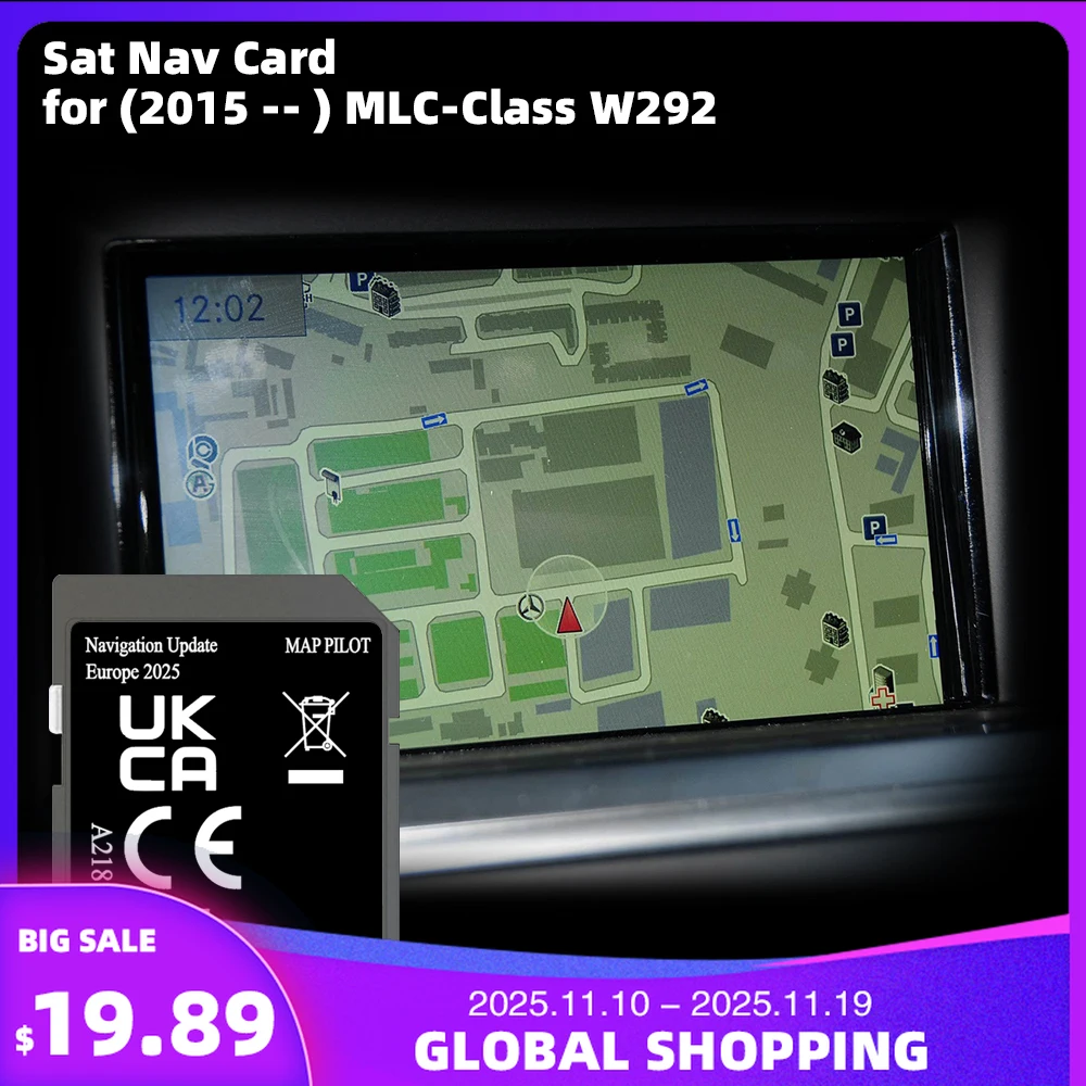 

for Mercedes MLC-Class W292 Car Update Maps France Netherlands Sat Nav Memory SD Card
