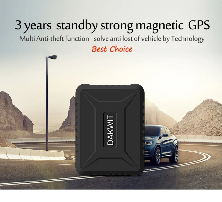 TK800B GPS Tracker 3 Years Ultra Long Standby Strong Magnetic Waterproof Locator Vibration Overspeed Geo-fence Alarm Free platfo