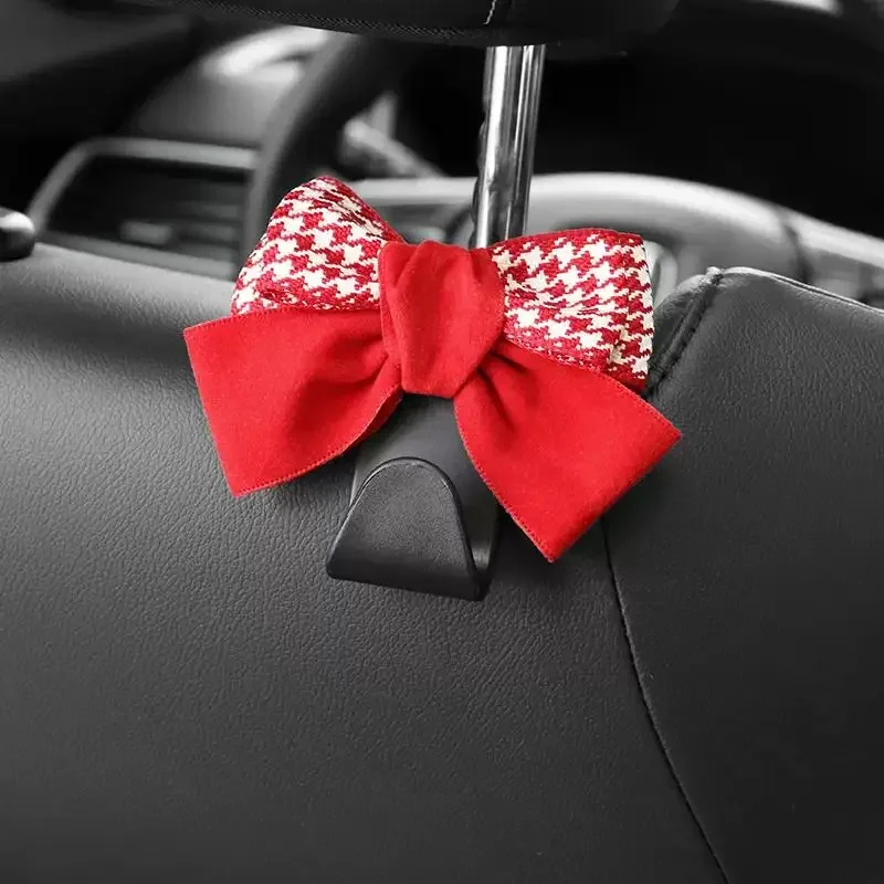 

Многофункциональный скрытый бант, милый крючок для подголовника спинки автомобильного сиденья, креативный держатель для хранения мелочей, крючки, органайзер, вешалка, автодекор