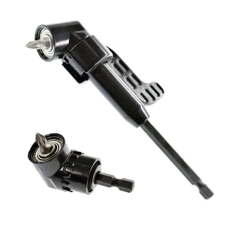 

1/4 Hex Shank 105° Right Angle Screwdriver Magnetic Drill Bit Extension Rod Electric Power Tool Accessory