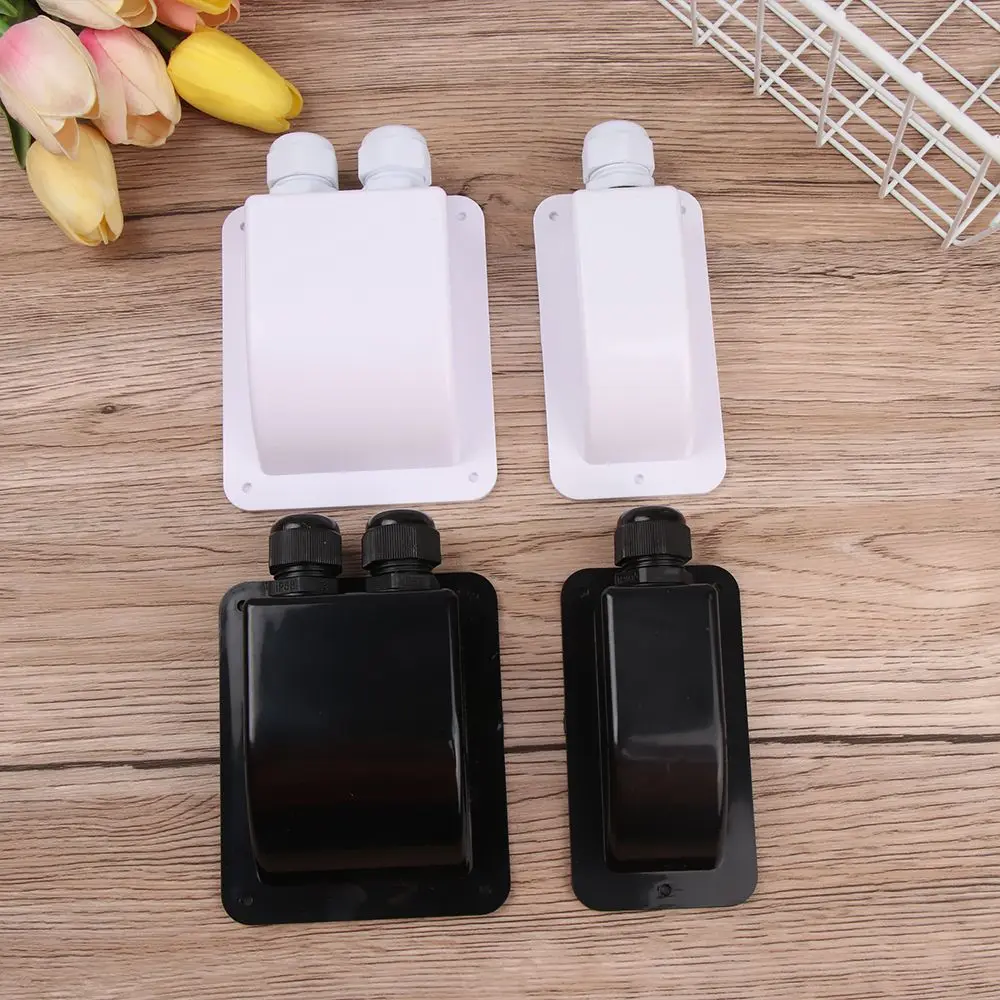 Durable Motorhome Caravan Cable Entry Gland Solar Panel Terminal Block Case Double/Single Ports RV Roof Cable Box
