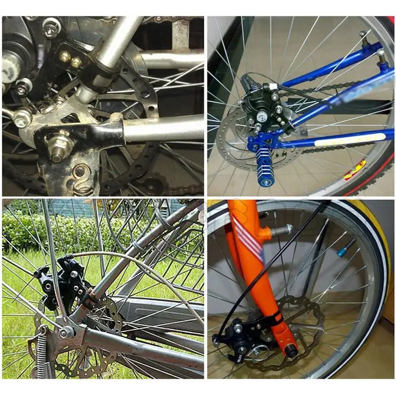 Adaptor rem cakram MTB, besi tahan karat, pemegang rem sepeda, roda belakang, Aksesoris konversi tugas berat