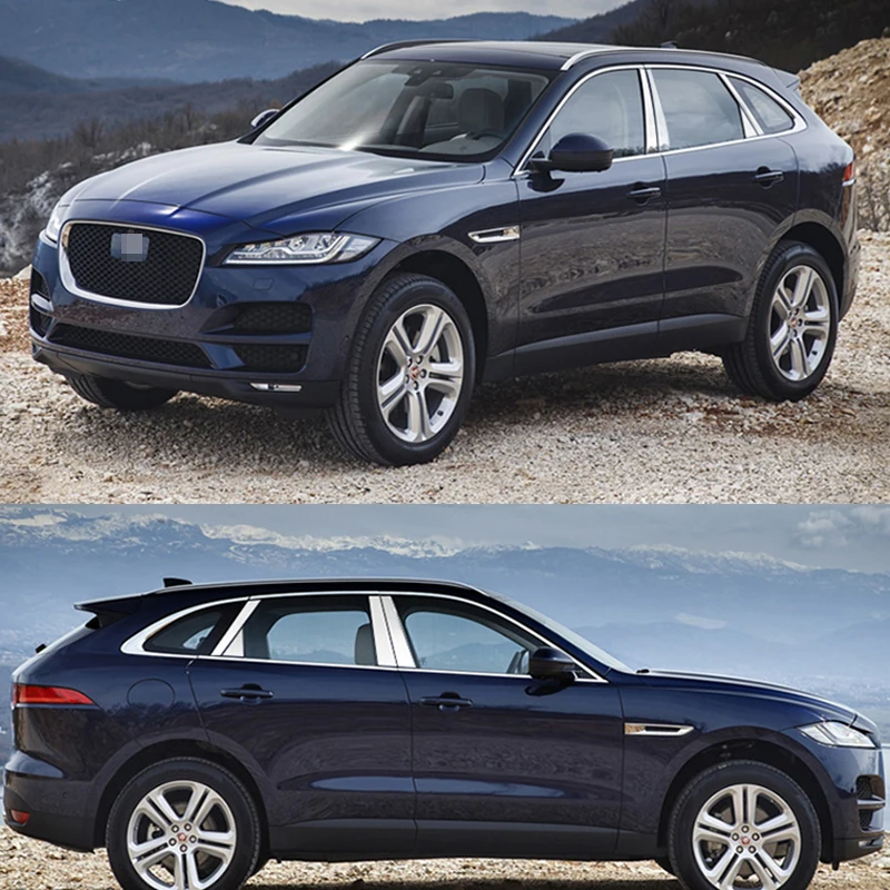 

Для Jaguar F-PACE FPACE 2016-2021 Стайлинг автомобиля нержавеющая сталь отделка окна автомобиля полосы внешний корпус украшение формование аксессуары