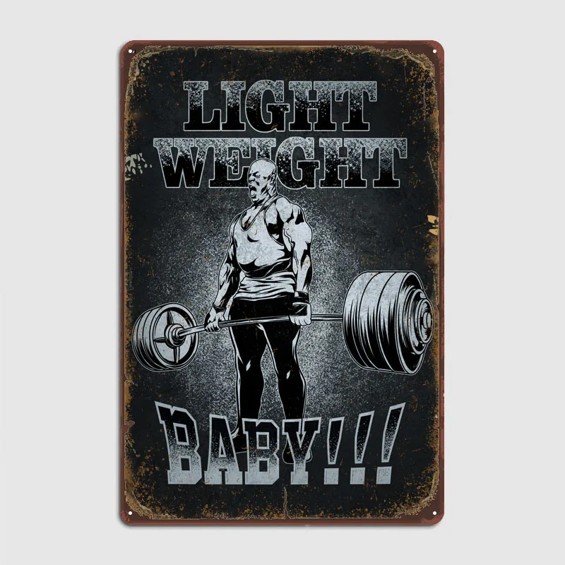 Light Weight Baby Ronnie Sport Poster Wall Decoration Man Cave House Decor Vintage Metal Tin Signs for Pub Club Wall Decoration