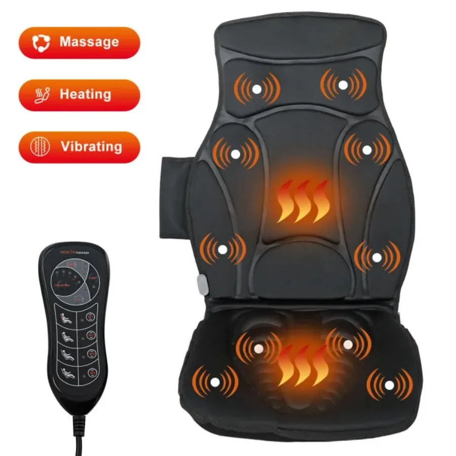 Estera de masaje de cuerpo completo plegable con 10 motores de vibración