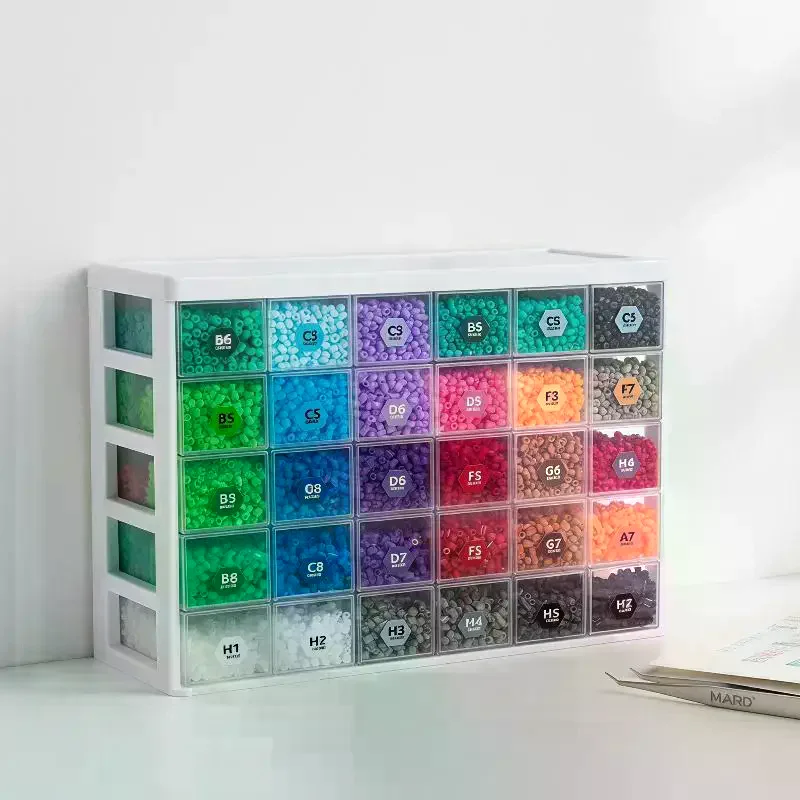 221/302 Color Code Square-shaped Stickers Labels Stickers Storage Box  Accessories Colorful
