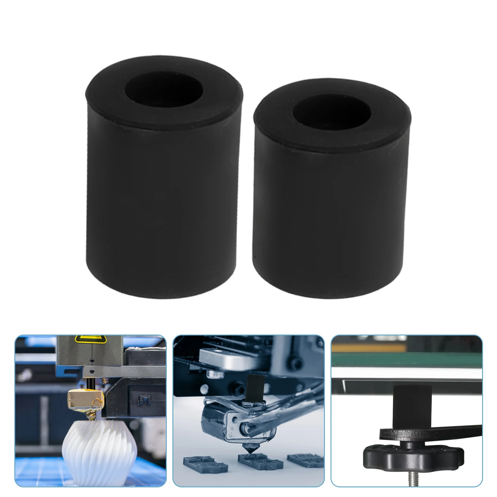 

12 Pcs Leveling Column Spring Heatbed Silicone 3D Printer Spacers Heatbead Columns Mounts Hot Stable Wedge