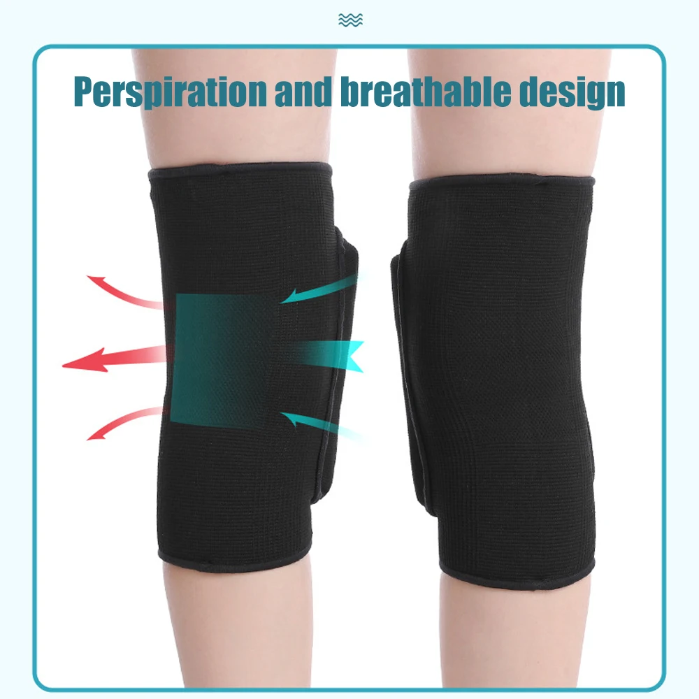 Thickened protection Sports Kneepad Men Elastic Knee Pads Support Fitness Gear Basketball Brace Protector Male NonSlip Pads