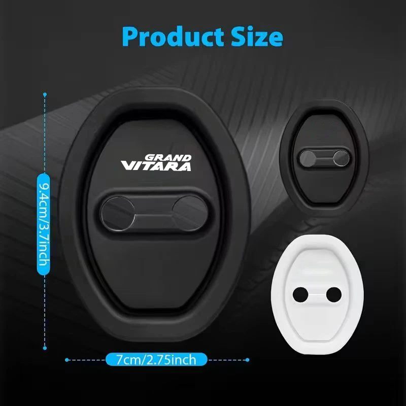 4-piece GRAND VITARA car door lock protection cover, stylish design, reduces door closing noise, beautiful car - view 6