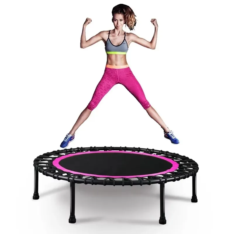 Suitable for 40-inch foldable fitness jumping trampoline Indoor aerobic exercise training Fitness elastic jumping trampoline