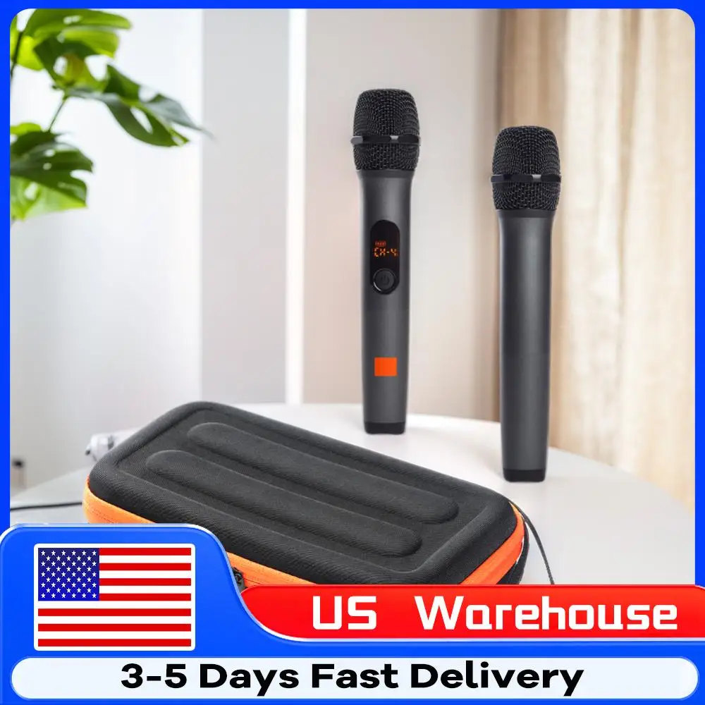 

Чехол для беспроводного микрофона с аккумулятором, защитный от царапин, дорожный, на 2 слота, жесткий, для JBL PartyBox Wireless Mic