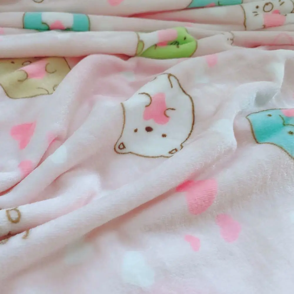 Morbido caldo flanella coperta Sumikko Gurashi lenzuolo copriletto divano tiro meccanico lavaggio flanella coperte