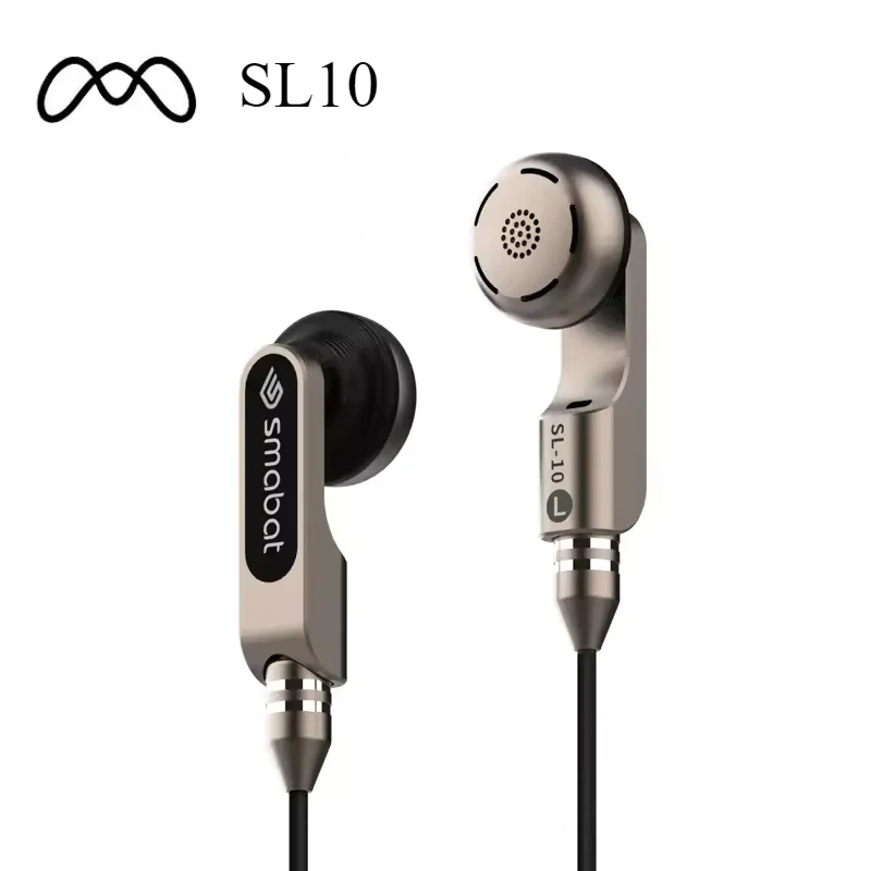 Smabat SL10 Earphone Two-way Dual-motion Coil Detachable MMCX 3.5mm/ CX31993 HD Digital DAC Type-C Plug  Wired HiFi IEM