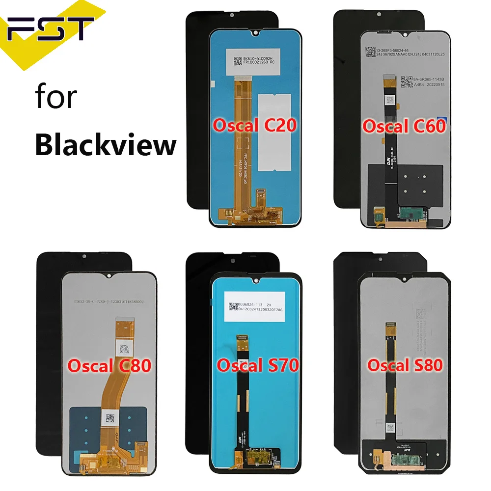 Original For Blackview OSCAL C80 LCD Display For Blackview Oscal C20 C30 S70 S60 Pro C60 C70 S80 Tiger 12 LCD Screen Display