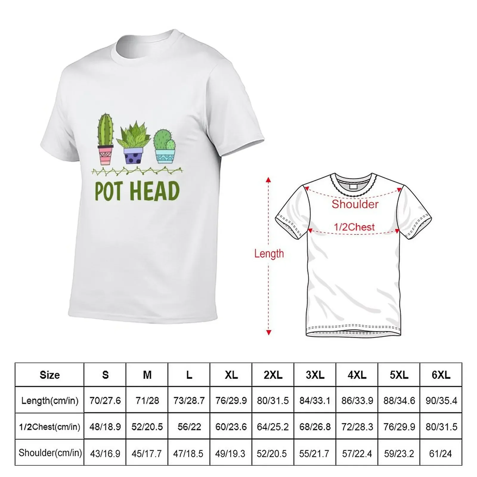 Pot Head with Succulent Cactus Stone Flowers? T-Shirt heavyweights anime figures cotton man t-shirts outfits for men