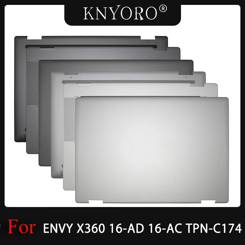 

Оригинальный новый для ENVY X360 16-AD 16-AC TPN-C174 ЖК-задняя крышка, упор для рук, верхняя крышка, нижняя часть корпуса, серебристо-серый корпус