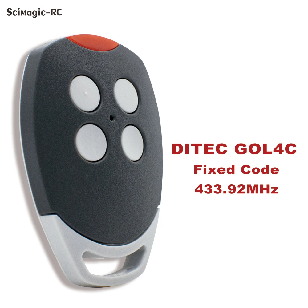 

DITEC GOL4C Garage Door Remote Control 433MHz Fixed Code Gate Opener Handheld Transmitter Keychain