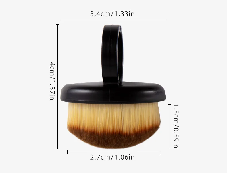 1/10 Stück Maniküre-Staubpinsel mit dichten Borsten, Fingerring-Staubwedel, Nagellack-Pulverreiniger, Nagelkunst-Essential, Salonbedarf – Detail 10