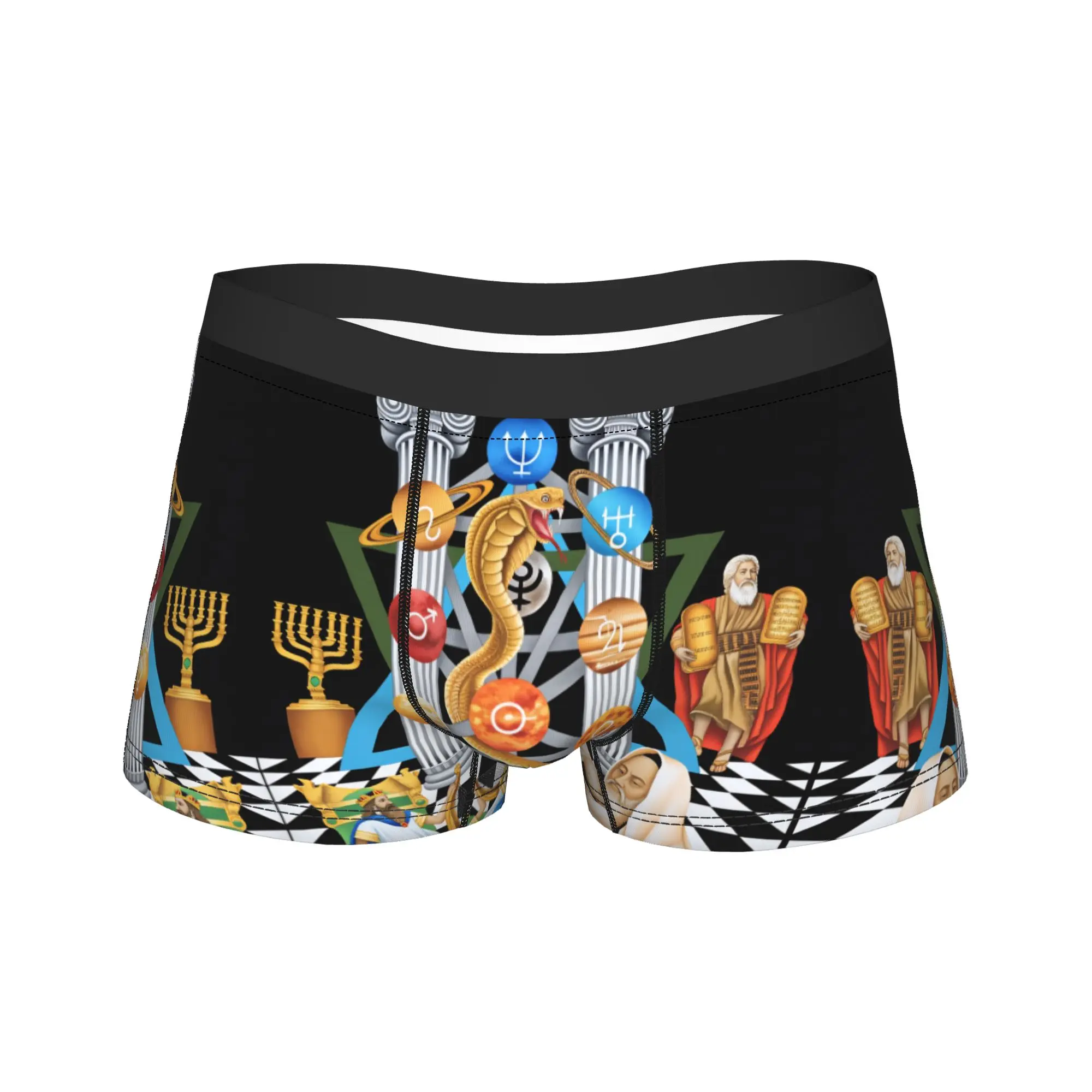 

Мужские трусы-боксеры Freemason Masonic Square And Compass, горячая распродажа, дышащие шорты, трусы, подарок на день рождения