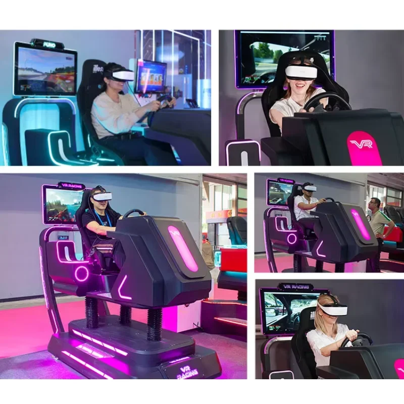 Multiplayer Online Super Speed Car Race Driving Simulator 9D VR Car Racing Arcade Game Machine factory