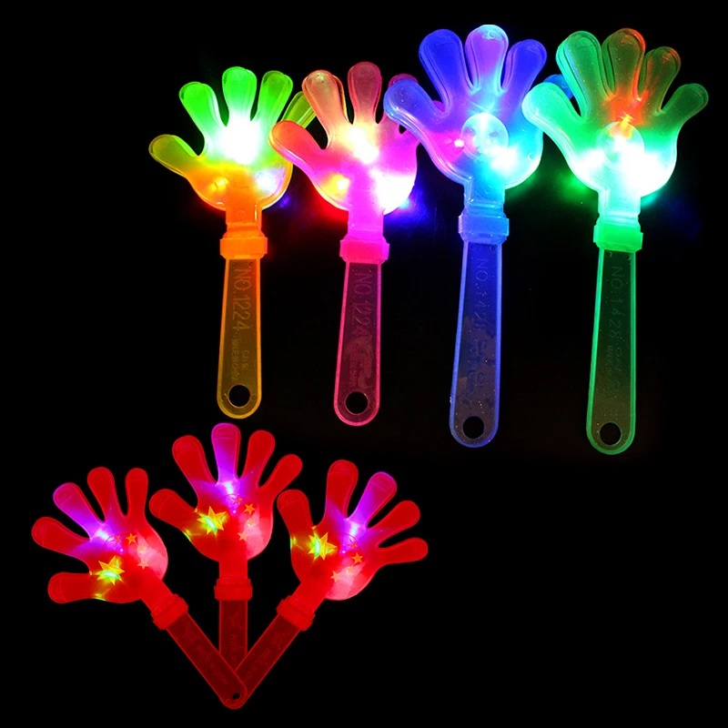 Luminous Hand Clapping Palms, Fluorescent Clapping, Large Flash Clapping Hands, Luminous Toys, Cheering Props