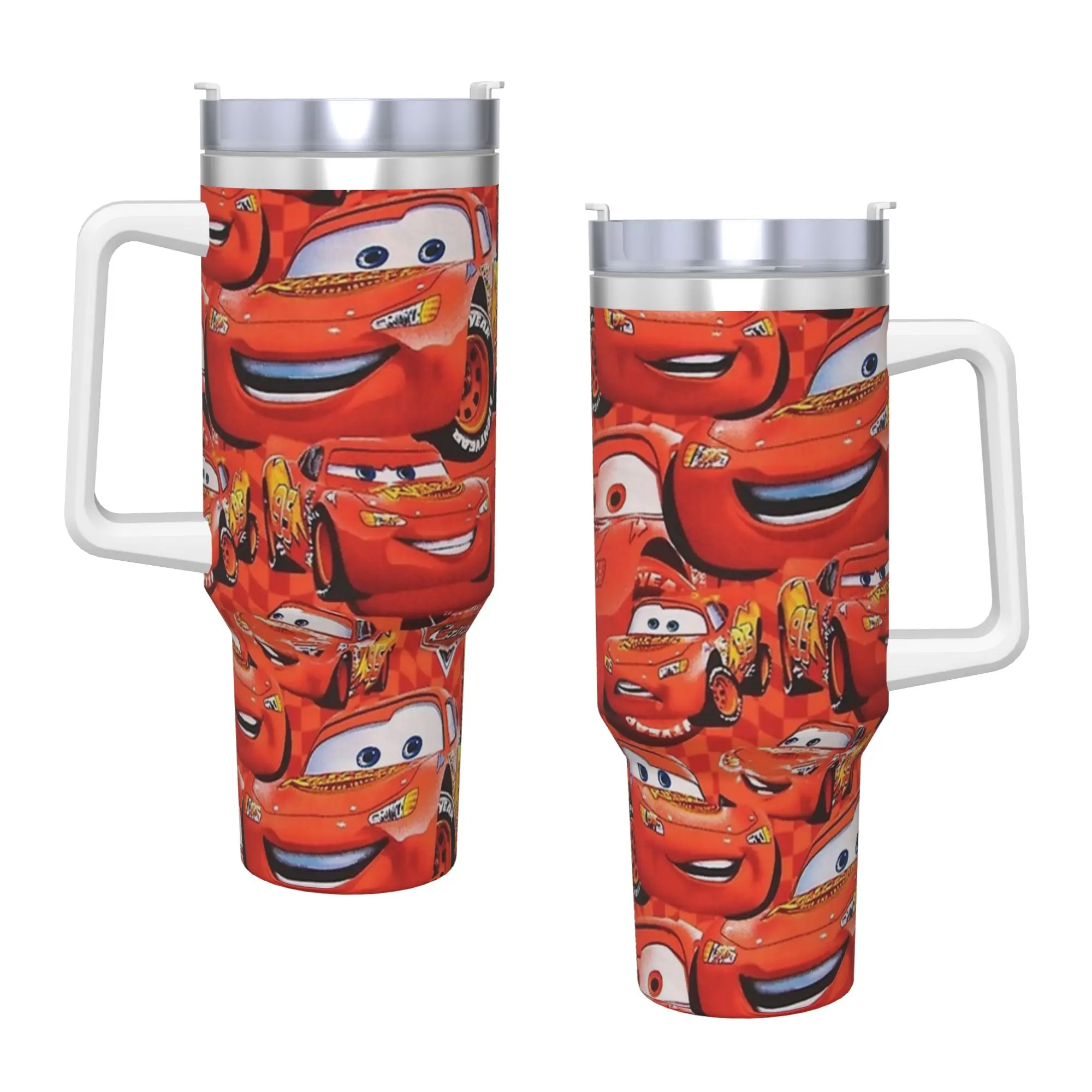 

Sally I'm Lightning Cars Mcqueen Tumbler With Straw Cartoon Stainless Steel Mug Cups Double Wall Vacuum Insulated 40oz