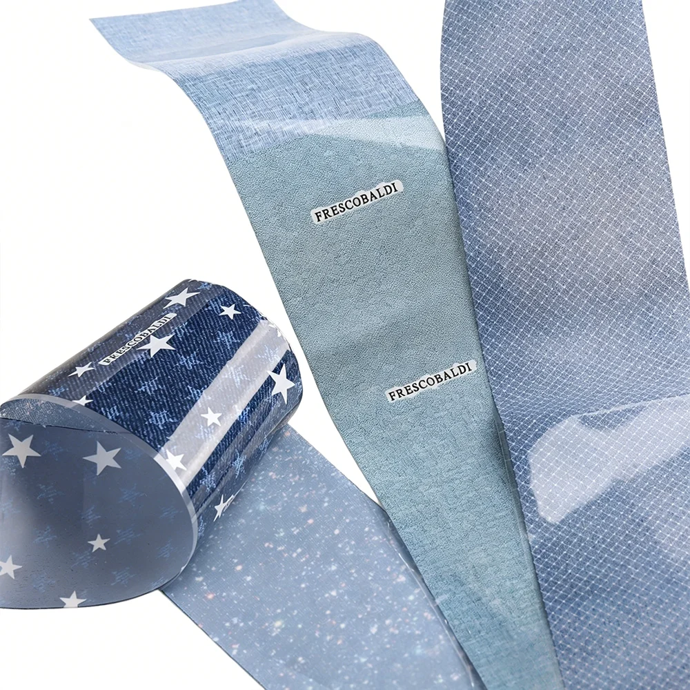 Nail Art Denim - 10 Pezzi/Lotto Carta Transfer per Unghie