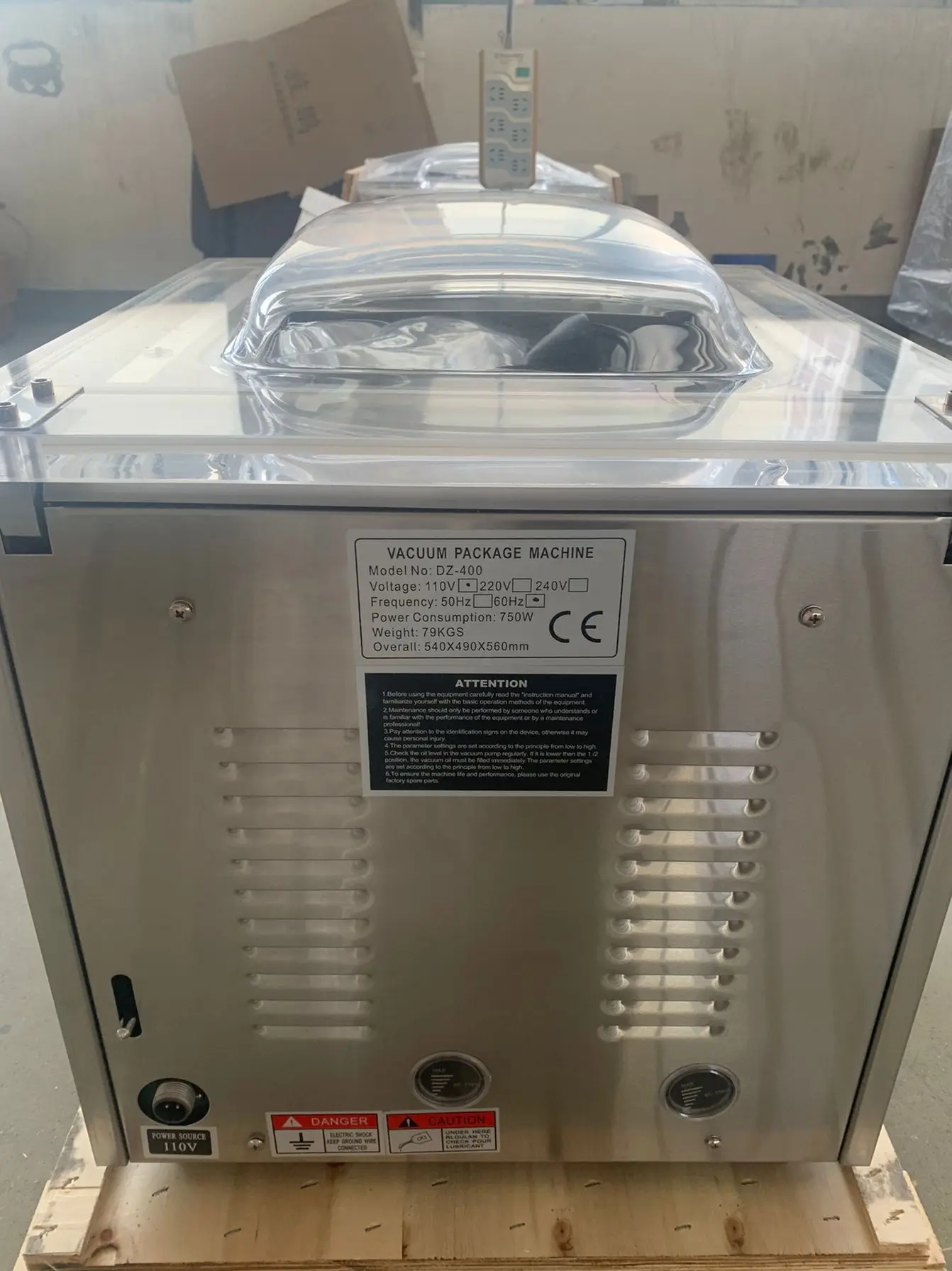 Nieuwe industriële roestvrijstalen vacuümsluitmachine voor het verpakken van voedsel en niet-voedselproducten voor restaurants, catering