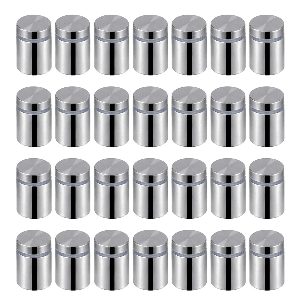 40Pcs Sign Standoff Screws Stainless Steel Scratch Proof Corrosion Resistant Glass Acrylic Nails Advertising Wall Mounts