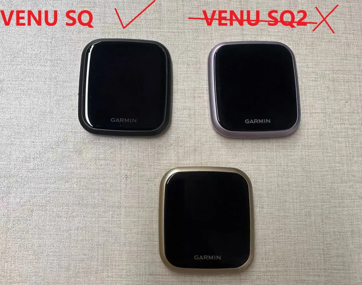For Garmin VENU SQ Smart Watch LCD Display Touch Screen Panel Digitizer Glass Assembly Full LCD Repair Part with Frame