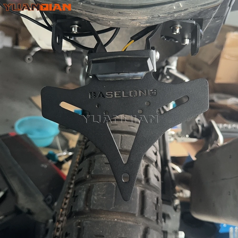 

For CFMOTO CF MOTO 450MT 800MT-X 2024 2025 2026 New Motorcycle License Plate Holder Bracket Rear Tail Tidy Fender Eliminator Kit