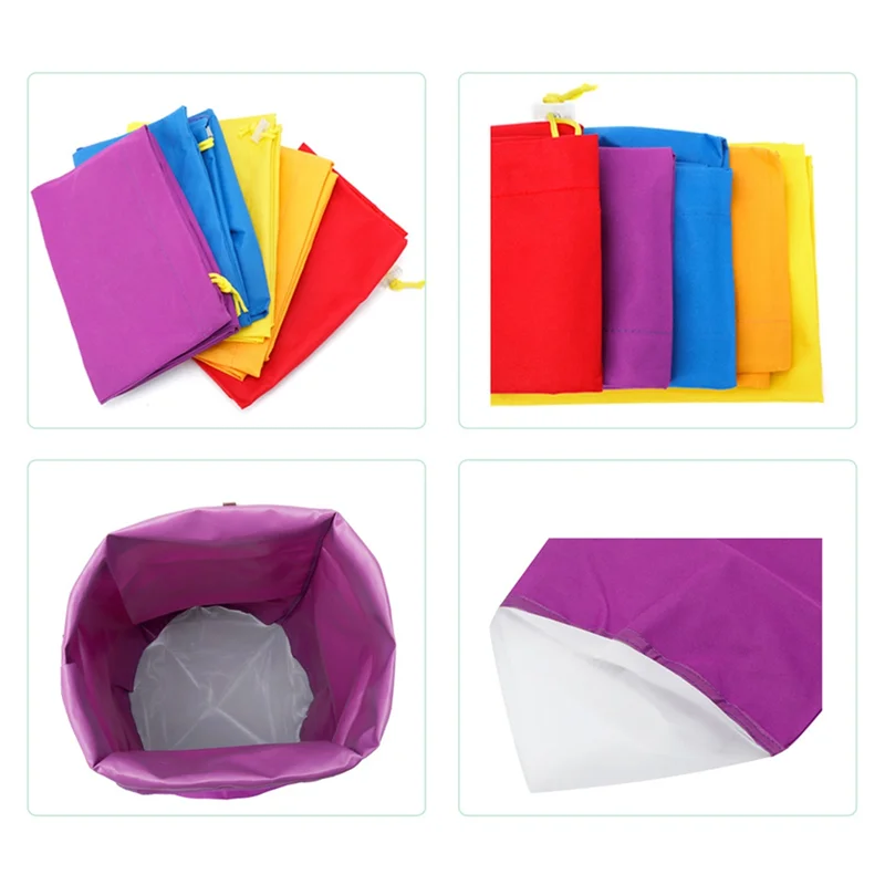 

ABEZ 5Pcs 5 Gallon Filter Bag Oxford Cloth For Bucket,Reusable Household Food Filter Bag For Hydroponics, Gardening,Juice