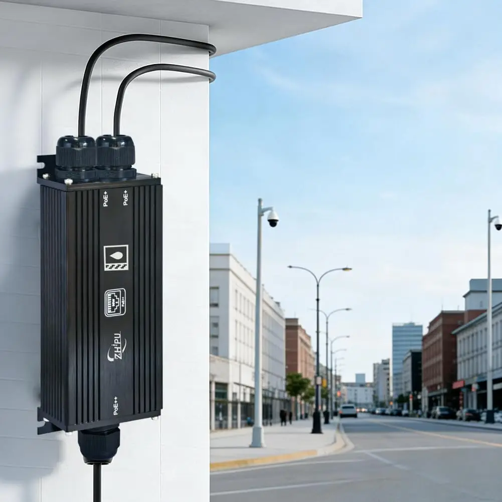 

Промышленный гигабитный PoE-удлинитель IP67, 1 вход/2 выхода, расширение Ethernet на 100 м, 90 Вт, IEEE 802.3bt, настенный монтаж