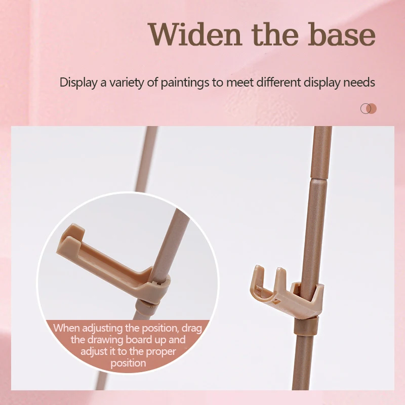 Five section metal easel foldable display frame Art sketch drawing frame Student portable structure stable triangle easel